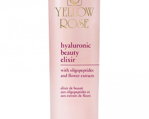 Elixir de beauté à l'acide hyaluronique et aux extraits de fleurs yellow rose cosmetique