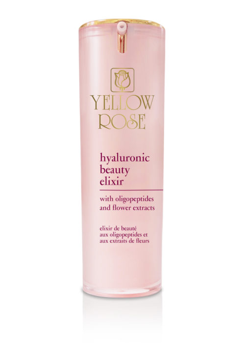 Elixir de beauté à l'acide hyaluronique et aux extraits de fleurs yellow rose cosmetique