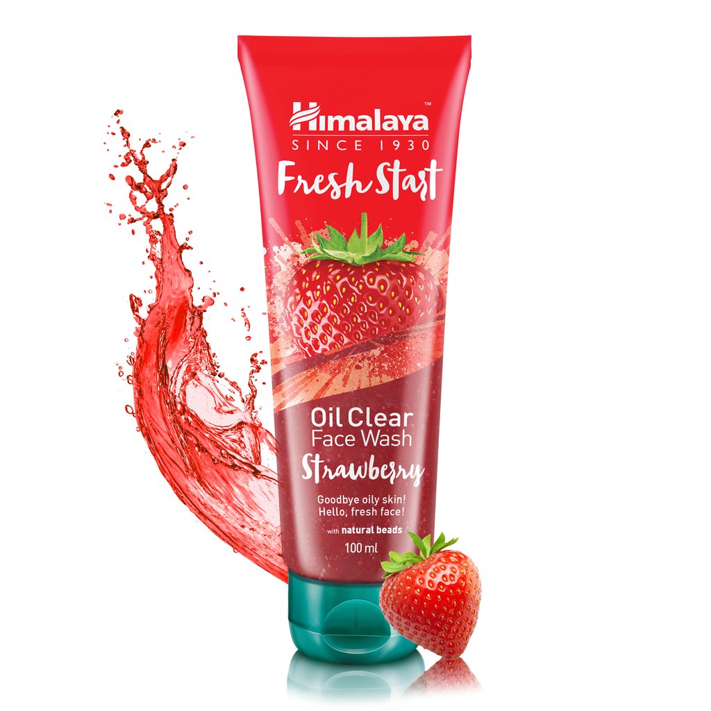 Fresh start Gel nettoyant visage à la fraise Himalaya Herbals